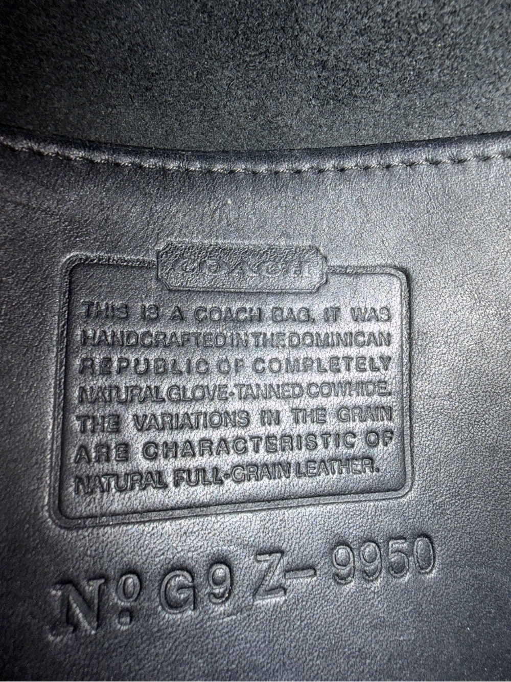 Coach Vintage Black Leather Janice Legacy Crossbody 9950 Dominican Republic - Picture 3 of 14